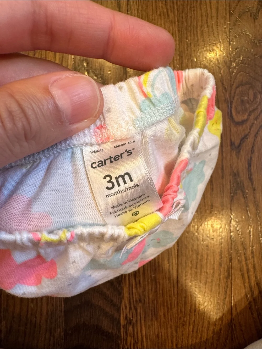 Baby Girl 3M Clothes Set- 6 items including 3 onesies, 2 rompers, 1 shorts